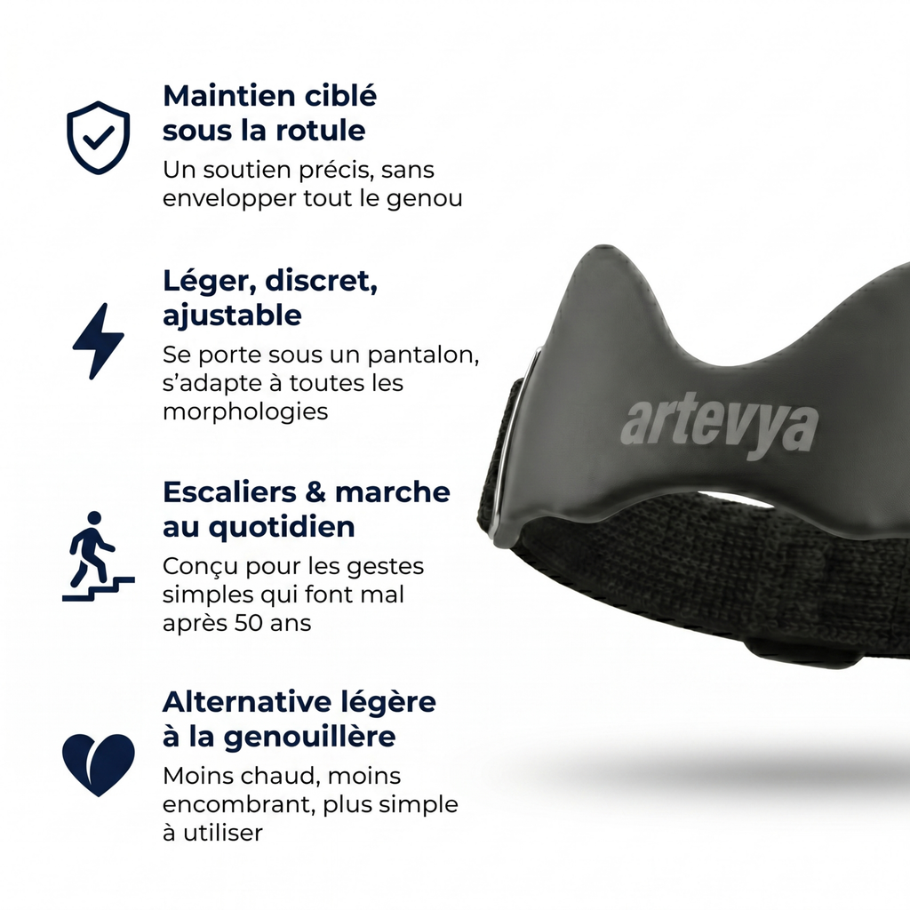 Soutien ciblé pour vos genoux Artevya
